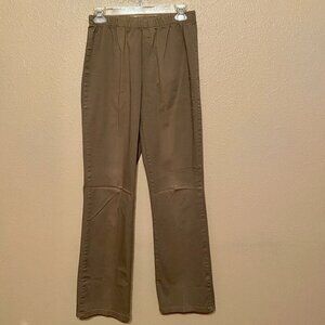 METROSTYLE Stretch Brown Pants Elastic Waist Pull On Women's Size Medium